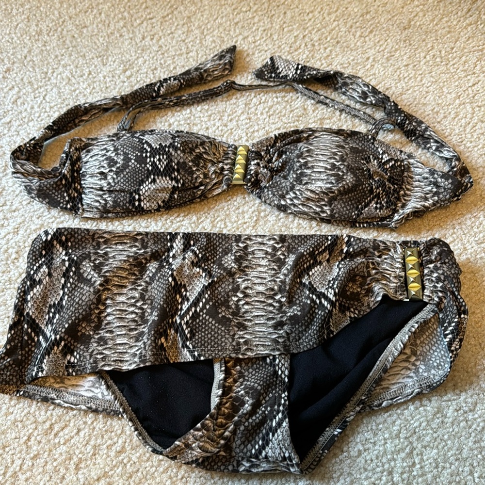 Vince Camuto Swim Snakeskin Bikini